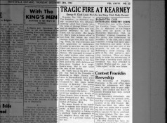 Fire at Kearney