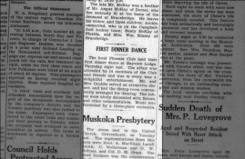 Obituary of James McKay in the 6 March 1930 Huntsville Forester